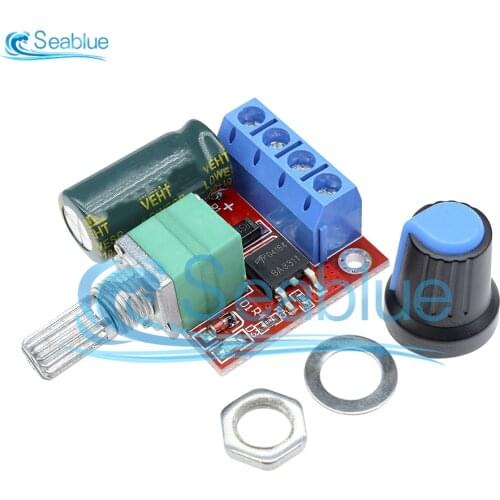 Mini DC 4.5V-35V 5A 90W PWM DC Motor Speed Controller Module Speed Regulator Control Governor Adjustable Board Switch 12V 24V