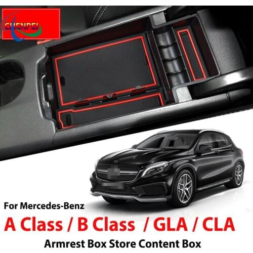 For Mercedes-Benz A Class B Class GLA CLA Modified Central Armrest Box Storage Box Storage Box Interior Storage Car Accessories