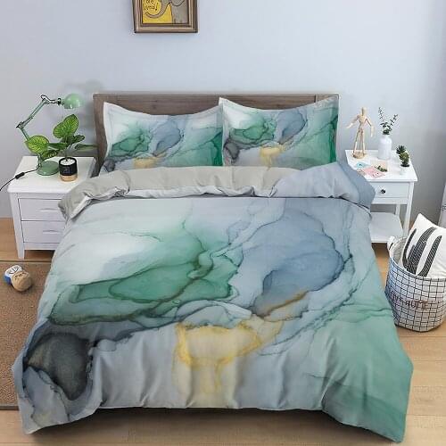 Marble Art Bedding Set Elegant Fashion 3D Print Comforter Luxury Queen King Single Duvet Cover Set Home Textile Decor Modern