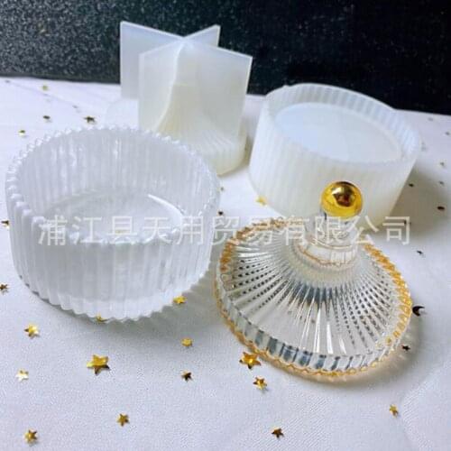 Multi-functional Jewelry Box Cake Mold DIY Crystal Drops Silicone Mould 19039