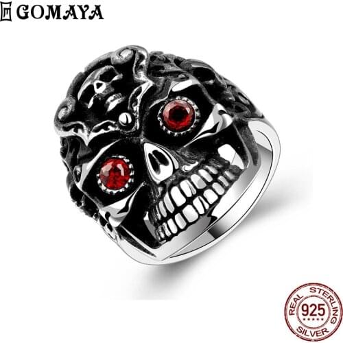 GOMAYA 316L Stainless Steel Rings For Men Black Flat Ring Personality Vintage Style Anniversary Fashion Jewelry