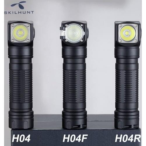 SKILHUNT H04 H04R H04F Cree LED Work Headlamp 18650 battery Waterproof Headlight Flashlight with Magnet Tail