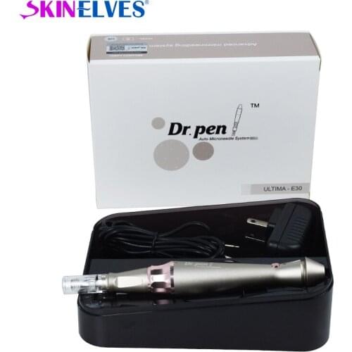 New Wired Dr.pen E30-C Electric Derma Pen Auto With 12pin Needle Cartridge For Microneedling Therapy Skin Care MTS & PUM