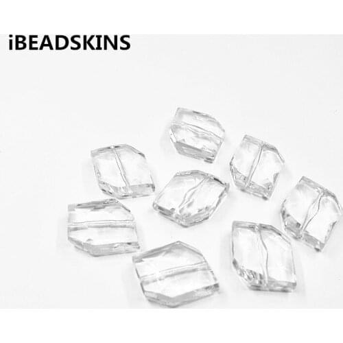 New arrival! 23x20mm 140pcs Clear Acrylic Irregular hexagon beads for Jewelry necklace earring DIY Handmade