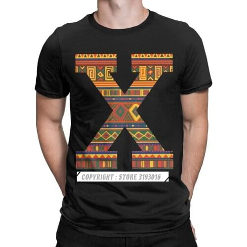 Popular Men Tshirt Malcolm X Black History Month African Print Vintage Tee Shirt Black Rights Harajuku Tops Tees Male Clothes