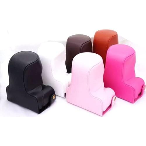 Retra Vintage Leather Digital Camera Bag Case for Fujifilm XM1 X-M1 XA1 X-A1 XA2 XM3 XA3 XA10 Cover with Strap High Quality