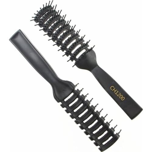 High temperature nine row small back scalp massage comb airbag nylon womens hair brush salonwet curling brush hair styling tool