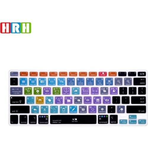 HRH Ableton Live Korean Language Hotkey Shortcuts Silicone Keyboard Cover Protector Keypad Skin For Mac Air Pro Retina 13"15"