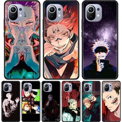 Jujutsu Kaisen Case For Xiaomi Mi 11X Pro 11 Ultra 11i 10T Lite 10S 9T 9 SE 8 Silicon Phone Cover Silicone Para TPU Housing