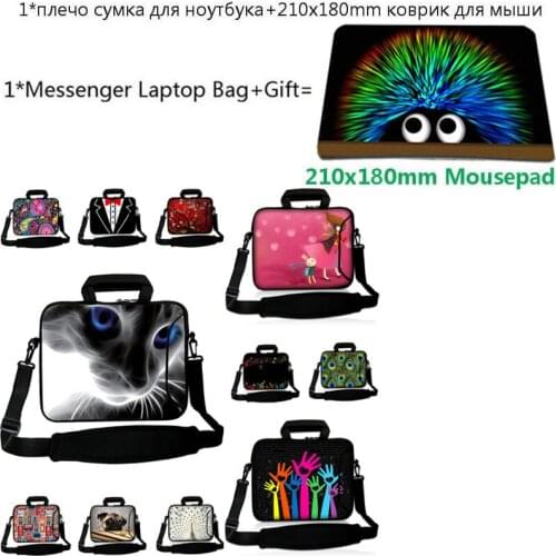 Free Shipping 15.6/14 Inch Computer Sleeve Bag For Lenovo Thinkpad T440P T540P Yoga 530 HP Notebook 17 10 13 15 12 Case+Mousepad