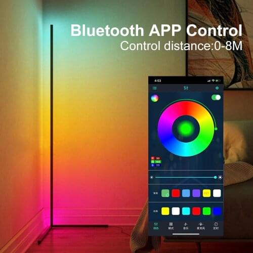 LED Floor Lamp APP BT Remote Control RGB Floor Light Colorful For Bedroom Room Indoor Lighting Home Decor Corner Lamp
