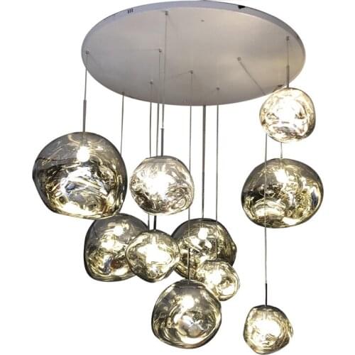 Nordic Design Lava LED Melt Pendant Lights Modern PVC Lighting for Living Room Bedroom Lamp Loft Bar Cafe Decor Hanging Light