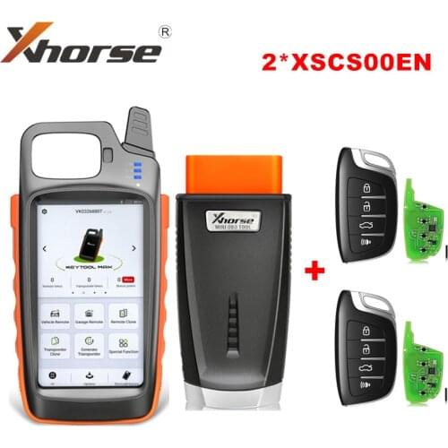 Xhorse VVDI Key Tool Max Remote and Chip Generator Plus Xhorse VVDI MINI OBD Tool Plus 2pcs Smart Remote