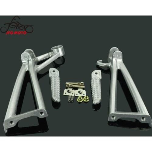 Motorcycle Rear Footpegs Bracket Mount Footpegs Foot Pegs Pedal For Yamaha YZF R6 2003-2005 YZF R6S 2006-2009