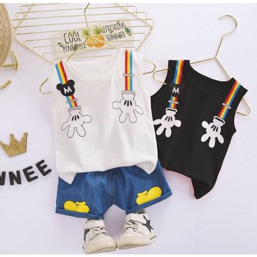 Toddler Baby Boys/Girls Clothing Sets 2021 Summer Fashion Cotton Cartoon Print T-Shirt+Shorts 2pc Kids Casual Infant Outfits