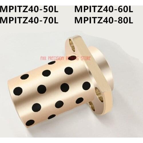 2021 AXK Universal Misumi Oil-free Lining/embedded Cutting Flange Copper Set Mpitz40-50l Mpitz40-60l Mpitz40-70l Mpitz40-80l