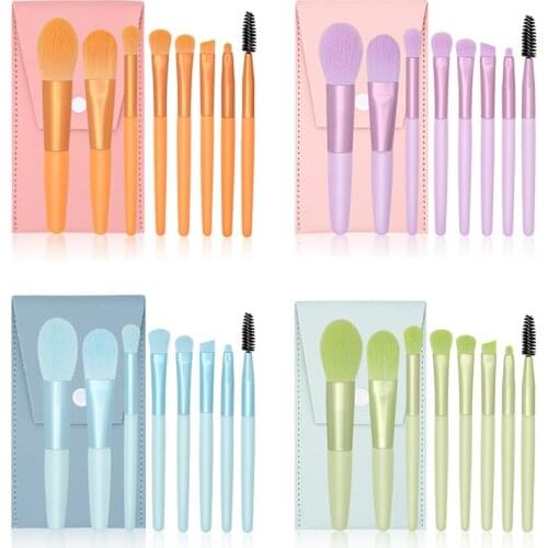 2021 Candy Color Makeup Brushes Set Powder Foundation Eyeshadow Blushes Blending Brush Beauty Cosmetic Make Up Brush Kits Tool