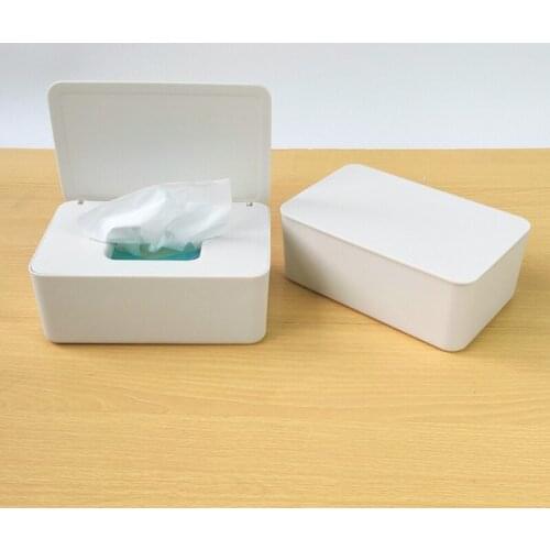 594C Wet Tissue Box Desktop Seal Baby Wipes Paper Dispenser Napkin Storage Holder Container with Lid