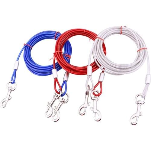 5m Blue Traction Rope Dog One For Two Pet Outdoor Traction Rope Suits High Quality Dog Supplies Pet Daily Use Accessories