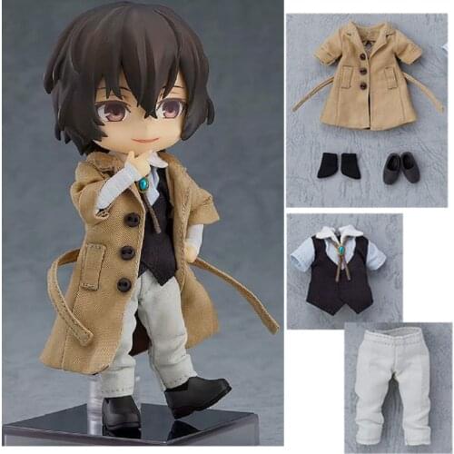 NEW Dazai Osamu Figures Anime Suit Real Clothes Q Version PVC Action Figure Collection Model Toys Gifts Doll