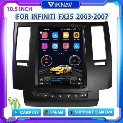 10.5 inch Android car radio With screen DVD multimedia player For Infiniti FX35 2003-2007 car stereo autoradio GPS navigation