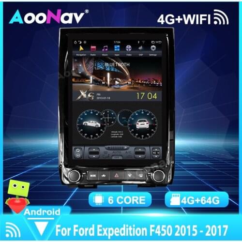 Android 9.0 Tesla Radio For Ford Expedition F450 2015-2017 Car GPS Navigation Auto Stereo Multimedia Player HeadUnit Recorder