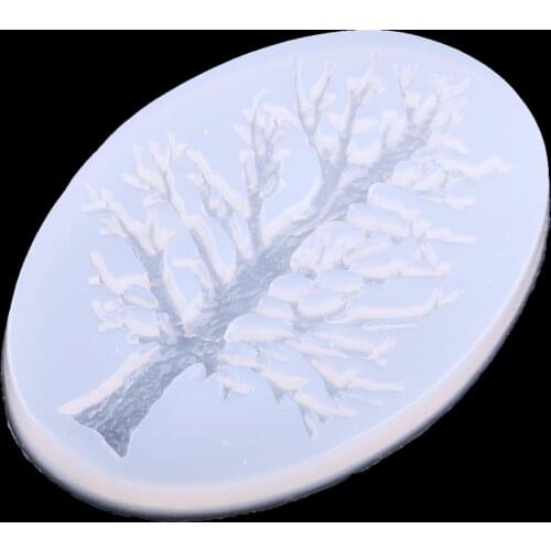 Tree Design Silicone Fondant Cake Molds Resin Craft Mould for Jewelry Making Crafts