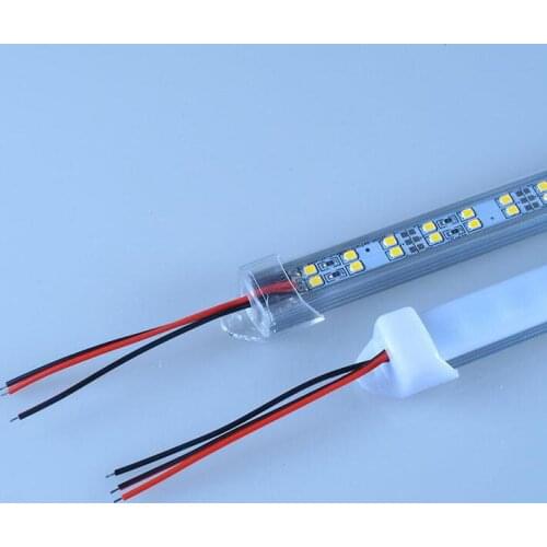 Double row LED Bar Light 0.5M 72LEDs led rigid strip aluminium DC12V SMD2835 LED rigid lights with PC Cover