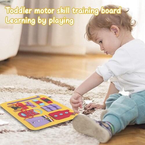 Preschool Toys for 0-6 Years Infant Baby Early Educational Toys for Kids Learning Basic Motor Skills Montessori Activity Board