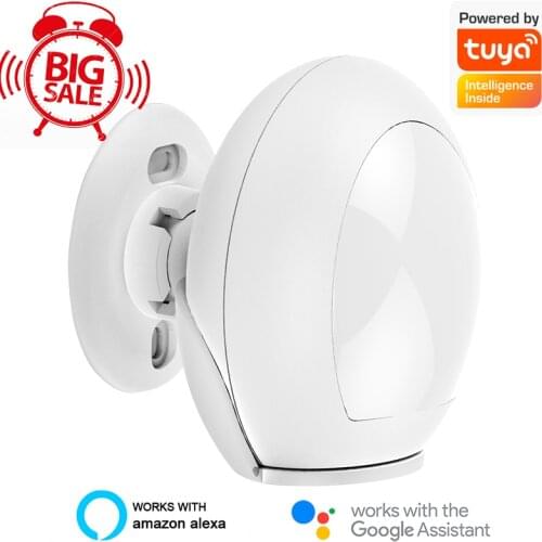 Zigbee PIR Motion Sensor WiFi For Smart Life Infrared Passive Detection, Security Alarm System Detector Remote Work With Alexa