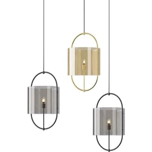 Of the head of a bed the postmodern contracted restaurant bar single head the glass art chandelier personality