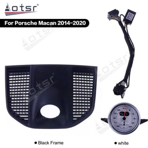 For Porsche Macan 2014-2020 Car Dashboard Central Console Cover Electronic Clock Stopwatch Time Electronic Meter Accessional GPS
