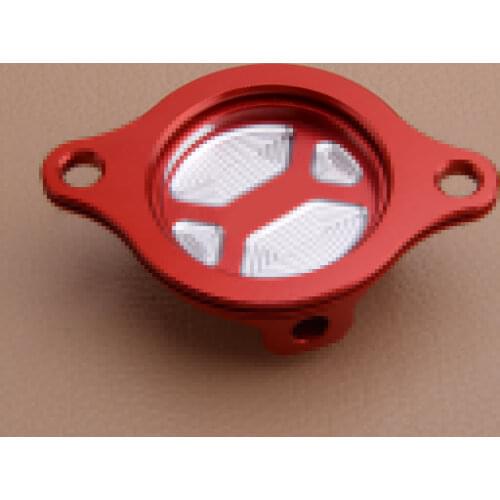 Billet Oil Filter Cover Cap Red Fit For Honda CRF450R 2002-2008 CRF450X 2005-2011 2012 2013 2014 2015 2016 2017 Motorcycle