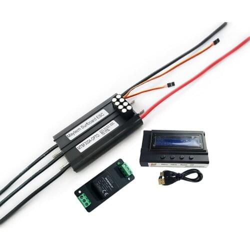 Maytech 14S 58.8V 300A Watercooled ESC with Progcard 5V DC-DC Comb for DIY Electric Foil Hydrofoil Surbfoard Jetski