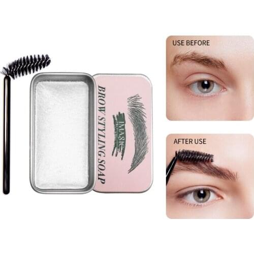 New Eyebrow Styling Soap Waterproof Long-lasting Styling Cream Easy to Apply With Brush Natural Eyebrow Enhancer Cosmetic TSLM2