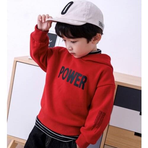 2-16Y Hoodies for Boys New Hoodie Boys Girls Hoodies Childrens Letter Print Sweatshirts Fashion Kids Long Sleeve Shirt
