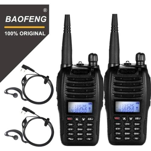 2PCS BaoFeng BF-B6 Portable Walkie Talkie UV B6 Two Way Radio Dual Band VHF/UHF Woki Toki 5W FM Radio Transceiver