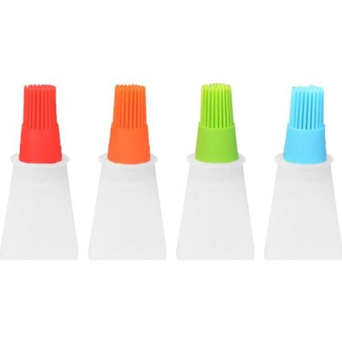 Silicone Basting lecythus Oil Brush Pastry Brush for Barbecue Baking Cooking BBQ Tool 4 Color