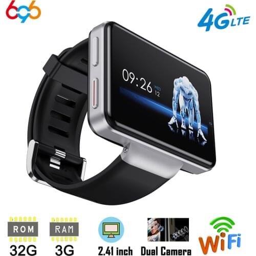DM101 Max S 4G Android Smart Watch For Men 2.4" Display Face ID 2000mAh 3GB 32GB 8MP Dual Camera GPS Bluetooth Smartwatch 2020