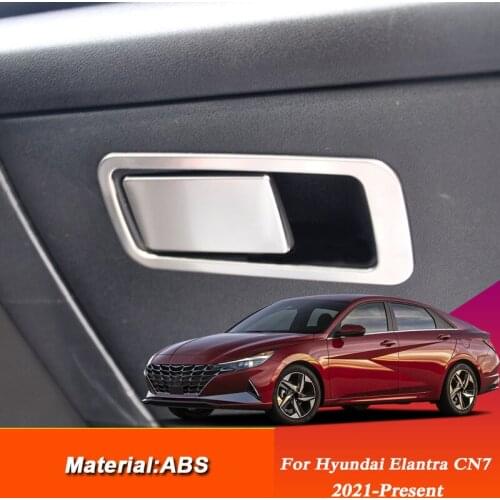 Car Styling Sticker For Hyundai Elantra CN7 2021-Present Car Glove Box Decorate Sequins Cover Auto Interior Auto Accessory