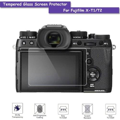 9H Tempered Glass LCD Screen Protector Shield Film for Fujifilm X-T1/T2 Fuji XT1 XT2 Anti-scratch Cover Camera Accessories
