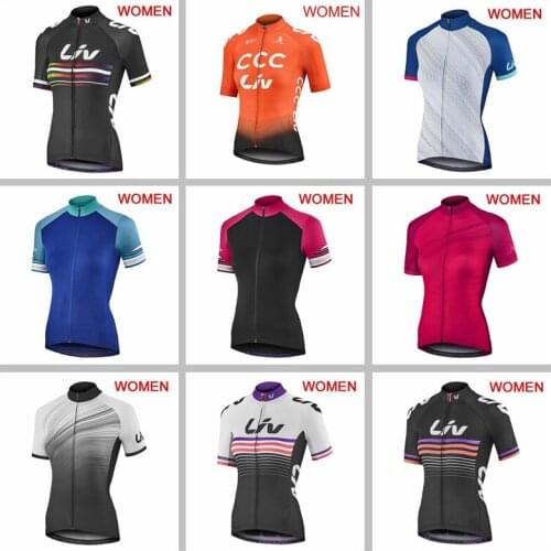 High Quality Women cycling jersey 2019 Pro Team racing clothing short sleeve MTB tops outdoor sportswear bicycle outfits Y050801