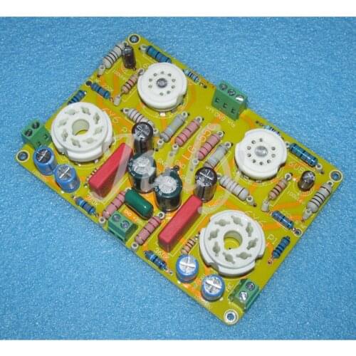 The sound of 6U8 (6F2) push 6Y6 tube single-ended class A power tube 2.5W*2 output circuit board, finished board