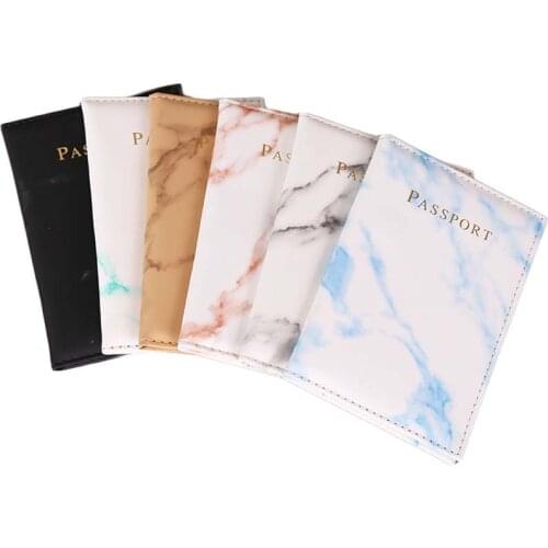 20PCS / LOT Fashion Women Marble Passport Holder Wholesale Travel Marble Cover for Passport