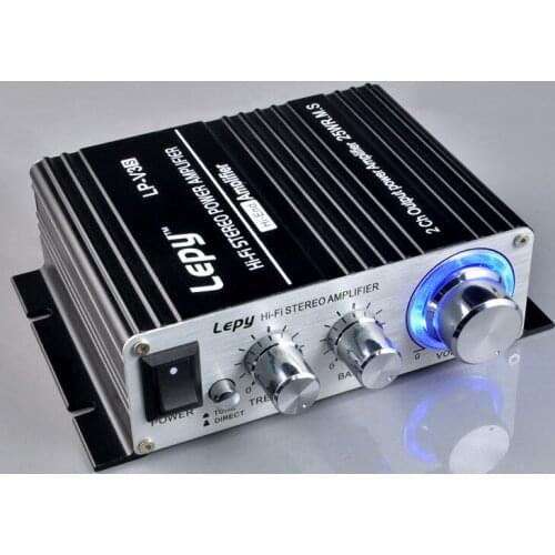 50Pcs/Lot LEPY Mini V3S 12V Hi-Fi Stereo Amplifier MP3 iPod Vehicle Car Car Amplifier