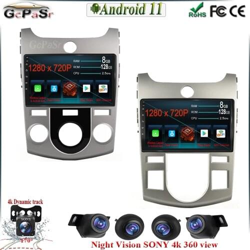6G+128G CARPLAY 9'' Android 11 Car Radio Player for KIA Forte Cerato 2008-2014 Multimedia Stereo Car Player GPS