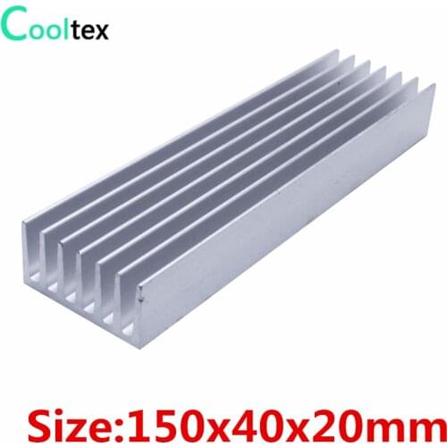 150x40x20mm Aluminum heatsink heat sink radiator for chip LED Electronic cooling cooler