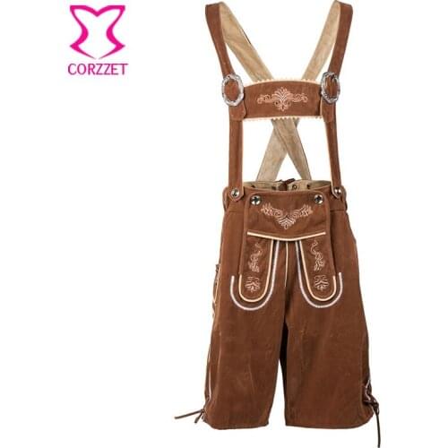 Corzzet Mens Oktoberfest Costume Lederhosen Bavarian Octoberfest German Festival Beer Halloween for Men Cosplay