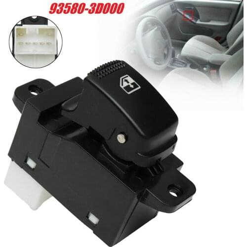 Passenger Side Electric Power Window Switch for Hyundai Elantra Sonata Kia Rio 93580-3D000