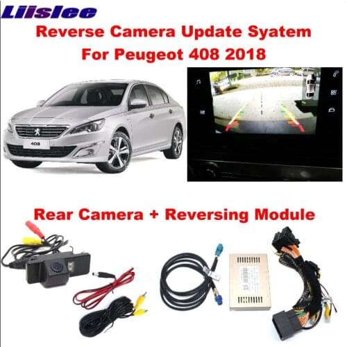 For Peugeot 408 2018 Original Screen Update System Track Image Module Reverse Parking Camera Digital Decoder
